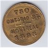 Image 2 : Br 648. J. Lanctot's Token, 1893.