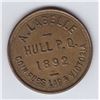 Image 1 : Br 652. A. Labelle's Token, Hull, 1892.