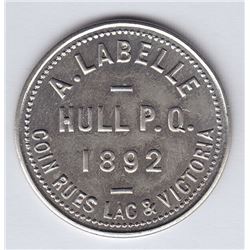 Br 652. A. Labelle's Token, 1892.