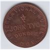 Image 1 : Br 656. John Tyo's International Hotel Token, Dundee.