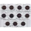 Image 1 : Province of Canada large cent countermarks - Lot of 11