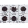 Image 1 : Canada Victoria large cent countermarks - Lot of 6