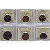 Image 1 : Lot of 6 ICCS Graded Tokens