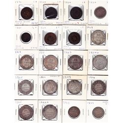 Newfoundland & Provincial Coins - Lot of 66