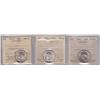 Image 1 : Twenty Five Cents - Lot of 3 ICCS Graded