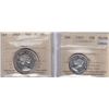 Image 1 : 1957 Coins - Lot of 2 ICCS Graded