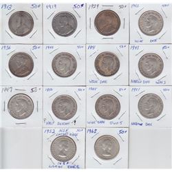 Fifty Cents - Lot of 14
