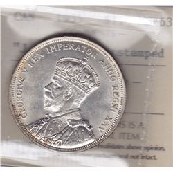 1935 Silver Dollar J.O.P. Counterstamped