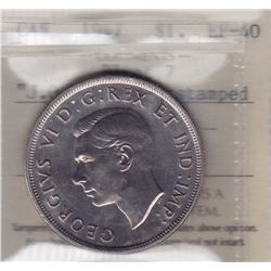 1947 Blunt 7 Silver Dollar J.O.P. Counterstamped