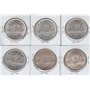 Image 1 : 1935 Canadian Silver Dollars - Lot of 6