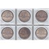 Image 1 : 1936 Canadian Silver Dollars - Lot of 6