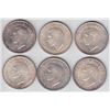 Image 2 : 1939 Canadian Silver Dollars - Lot of 6