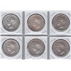 Image 1 : 1949 Canadian Silver Dollars - Lot of 6