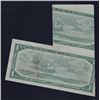 Image 2 : 1954 Bank of Canada $1 Multiple Fold Error