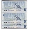 Image 2 : 1986 Bank of Canada $5 Printing Error