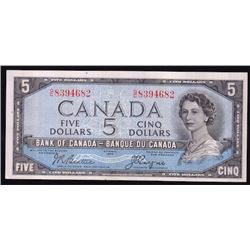 1954 Bank of Canada $5 Devil's Face