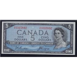 1954 Bank of Canada $5 Devil's Face