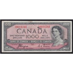 1954 Bank of Canada $1000 Devil's Face