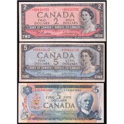 Bank of Canada Replacement Notes - Lot of 3