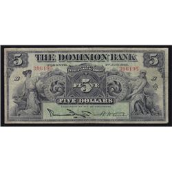 1925 Dominion Bank $5
