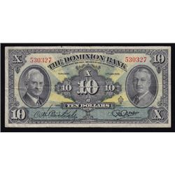 1938 Dominion Bank $10