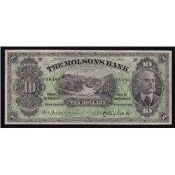 1916 Molsons Bank $10