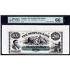 Image 1 : 1864 Peoples Bank Twenty Dollars Proofs