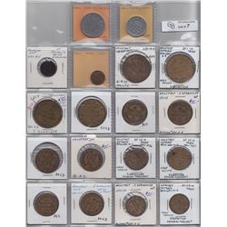Lot of 78 Ontario Trade Tokens