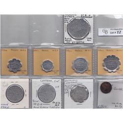 Lot of 66 Ontario Trade Tokens