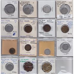 Lot of 55 Ontario Trade Tokens