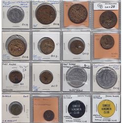 Lot of 56 Ontario Trade Tokens