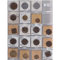 Lot of 68 Ontario Trade Tokens