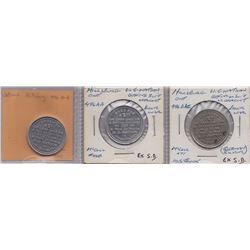 Lot of 3 Hillsburg, Ont. Trade Tokens