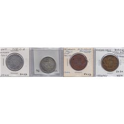 Lot of 4 Niagara Falls, Ont. Trade Tokens