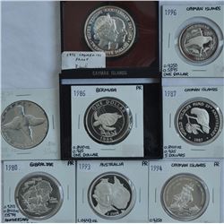World Silver Coins - Lot of 8