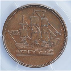 Newfoundland Half Penny Token, 1858