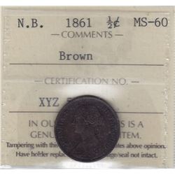 1861 New Brunswick Half Cent