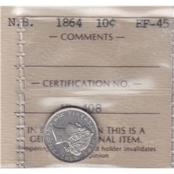 1864 New Brunswick Ten Cents