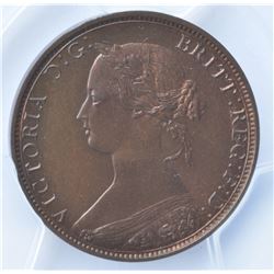 1861 Nova Scotia One Penny  - Specimen