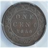 Image 2 : 1859 One Cent - Double Punch, Narrow 9