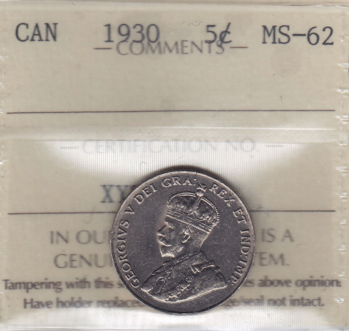 1930 Five Cents 1930-five-cents