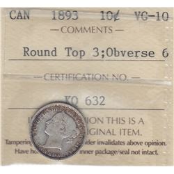 1893 Ten Cents