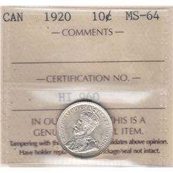 1920 Ten Cents