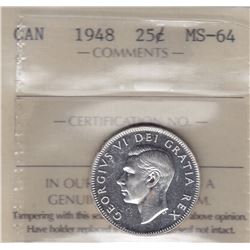 1948 Twenty Five Cents
