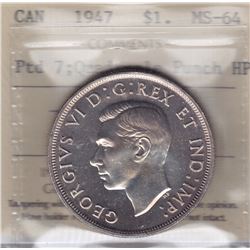 1947 Silver Dollar