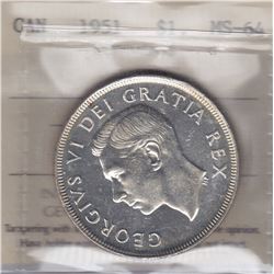 1951 Silver Dollar