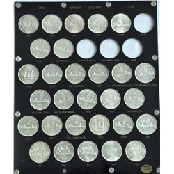 Lot of 29 Canadian Silver Dollars