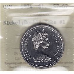 1974 Nickel Dollar - Double Yoke #1