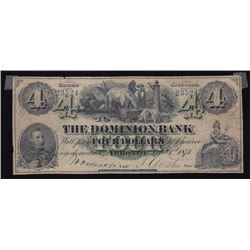 Dominion Bank, $4, 1871, Contemporary Counterfeit