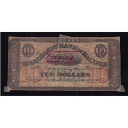 Merchants Bank of Halifax, $10, 1874, Contemporary Counterfeit